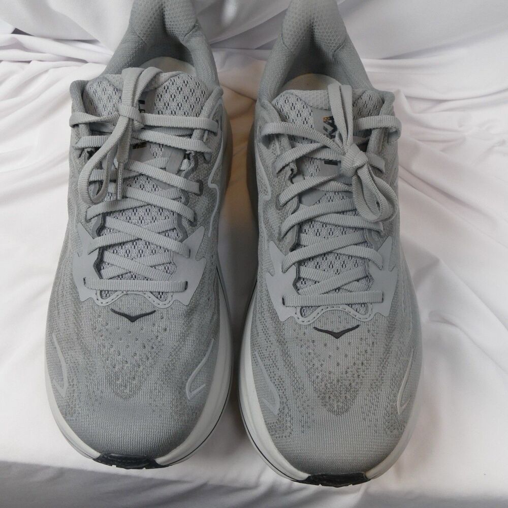 HOKA Clifton 10 Men’s 9D Gray Running Shoes Sneakers 1162030 GYST